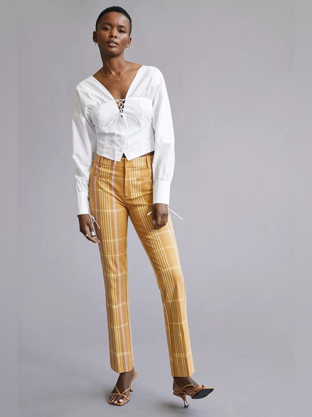 Anthropologie Maeve Kick Flare Mustard Pants size 4